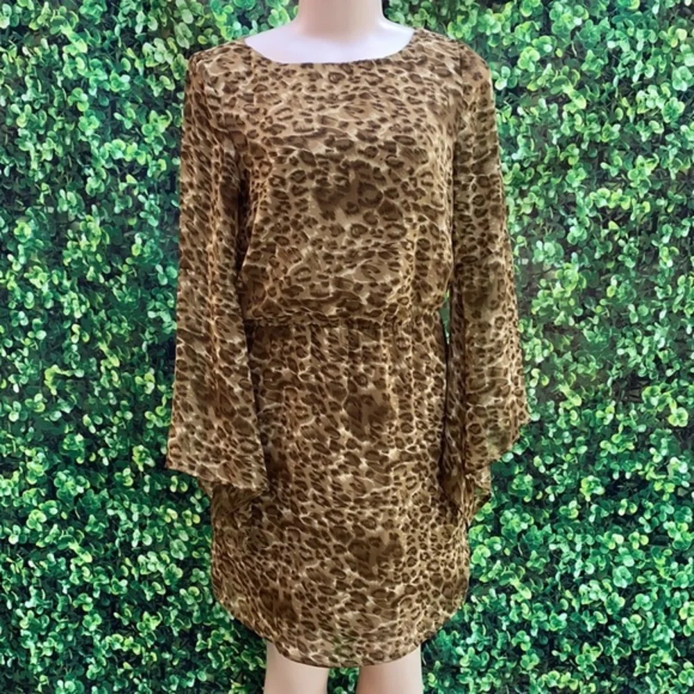 Walter Baker W118 Womens Brown Cheetah Animal Print Eva Dress Size Extra… - Picture 2 of 8
